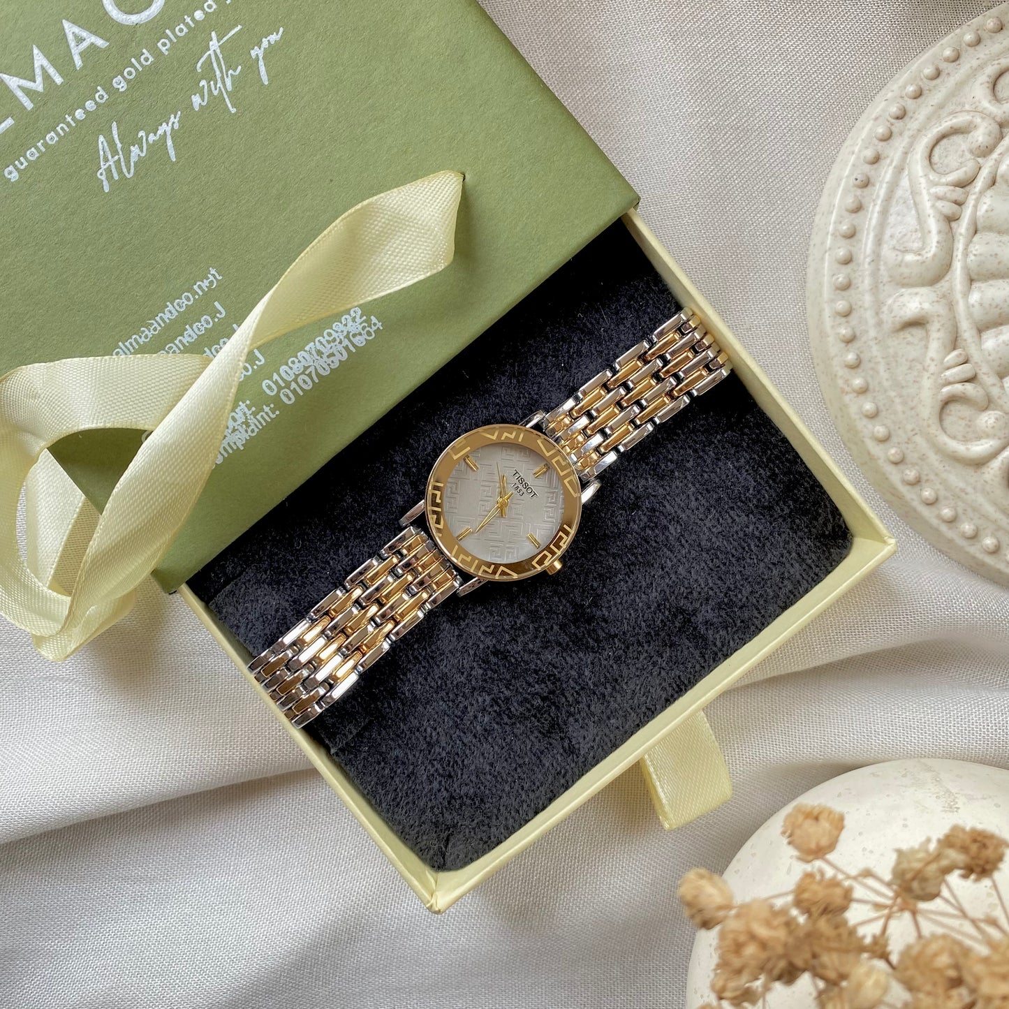 0010-3 Gold Plated stainless steel Watch