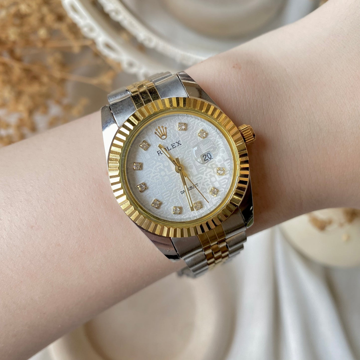 0014 Gold Plated stainless steel Watch