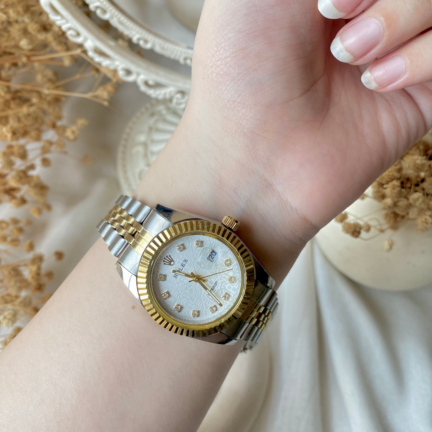 0014 Gold Plated stainless steel Watch