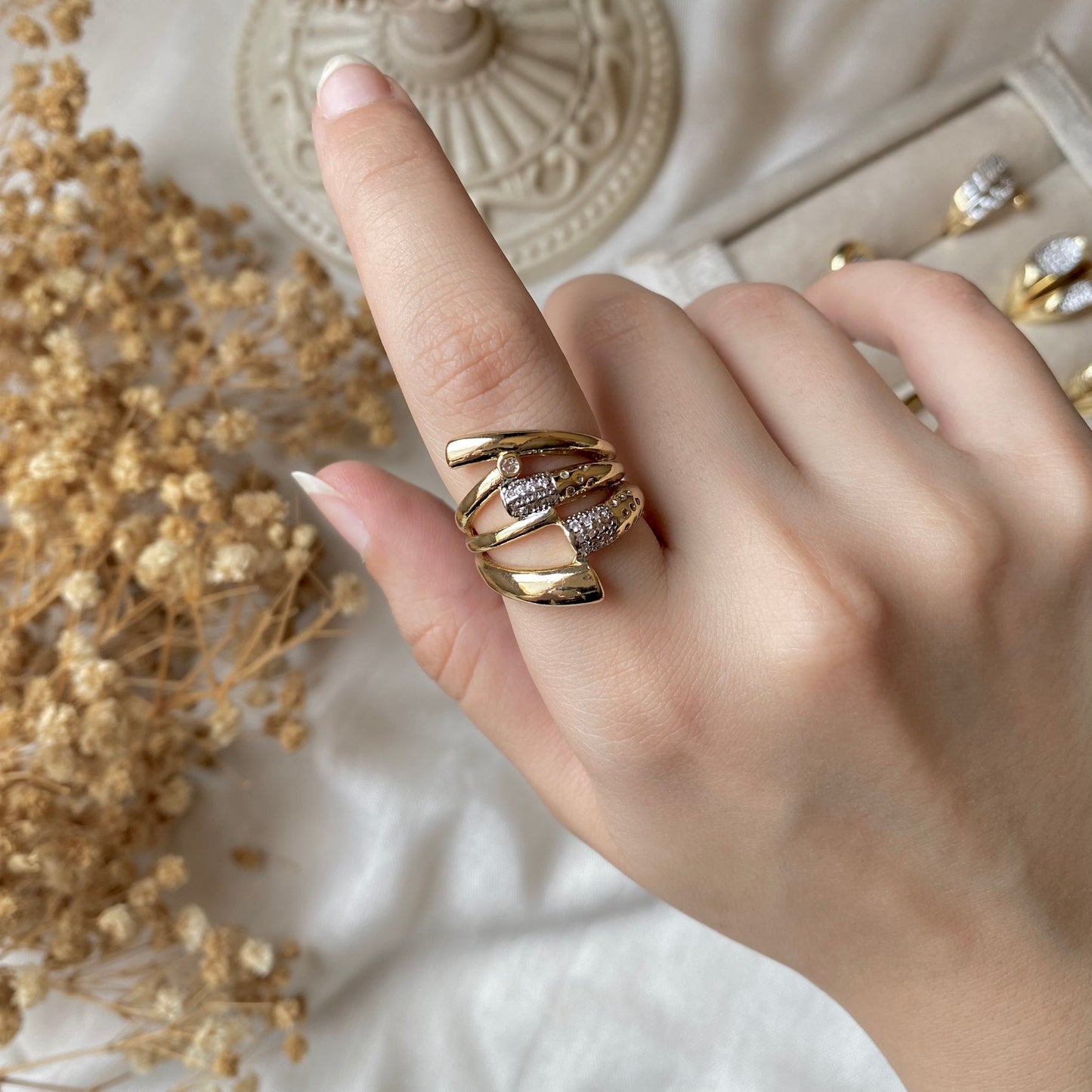 #50030 Copper Gold Plated Ring