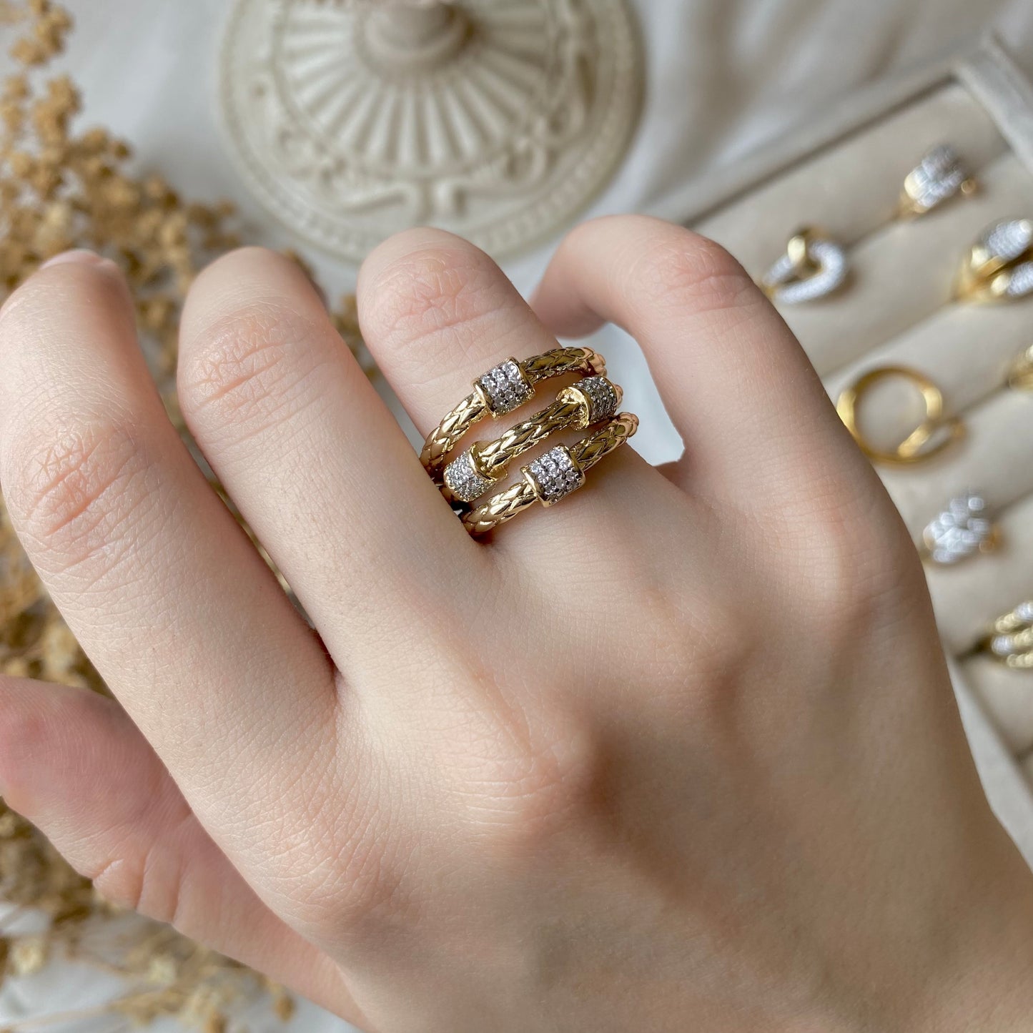 #50031 Copper Gold Plated Ring