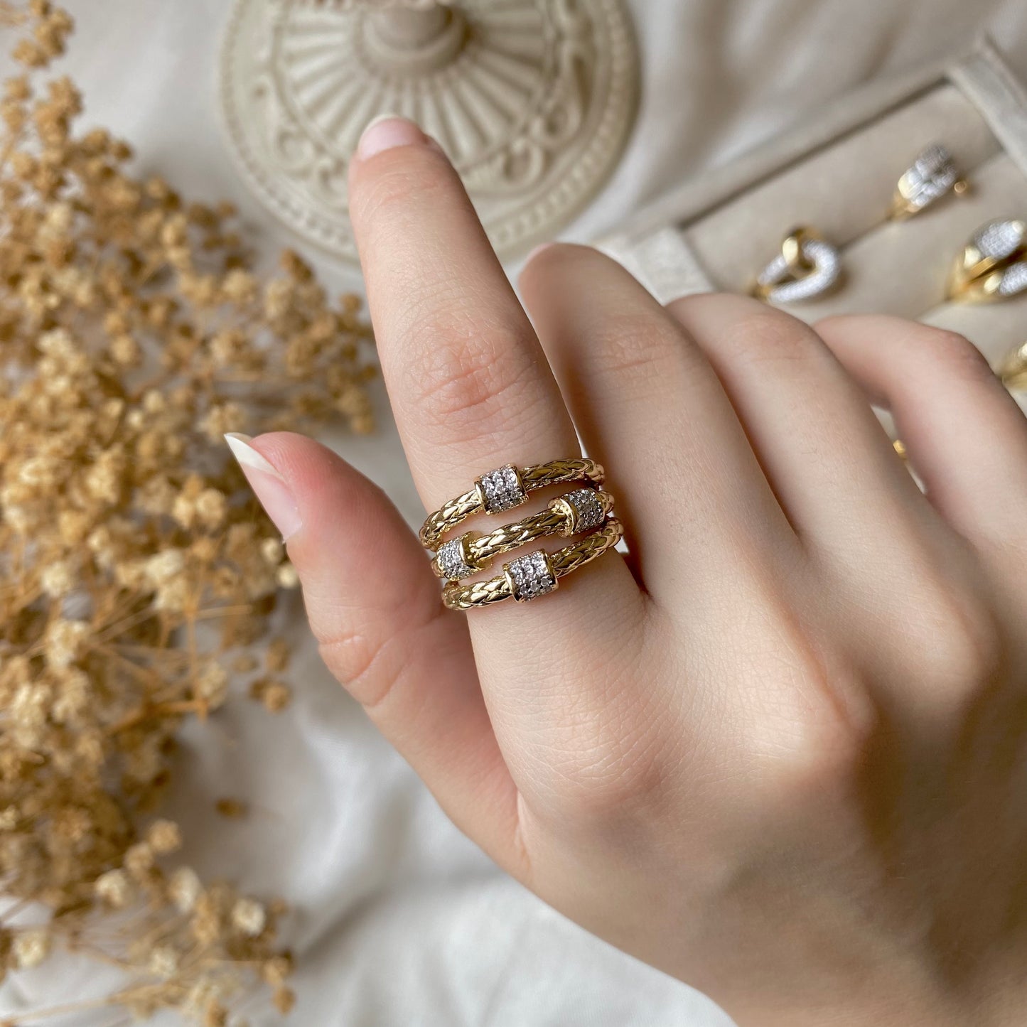 #50031 Copper Gold Plated Ring