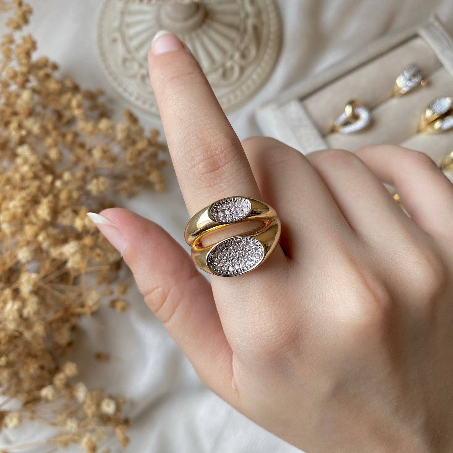 #50033 Copper Gold Plated Ring