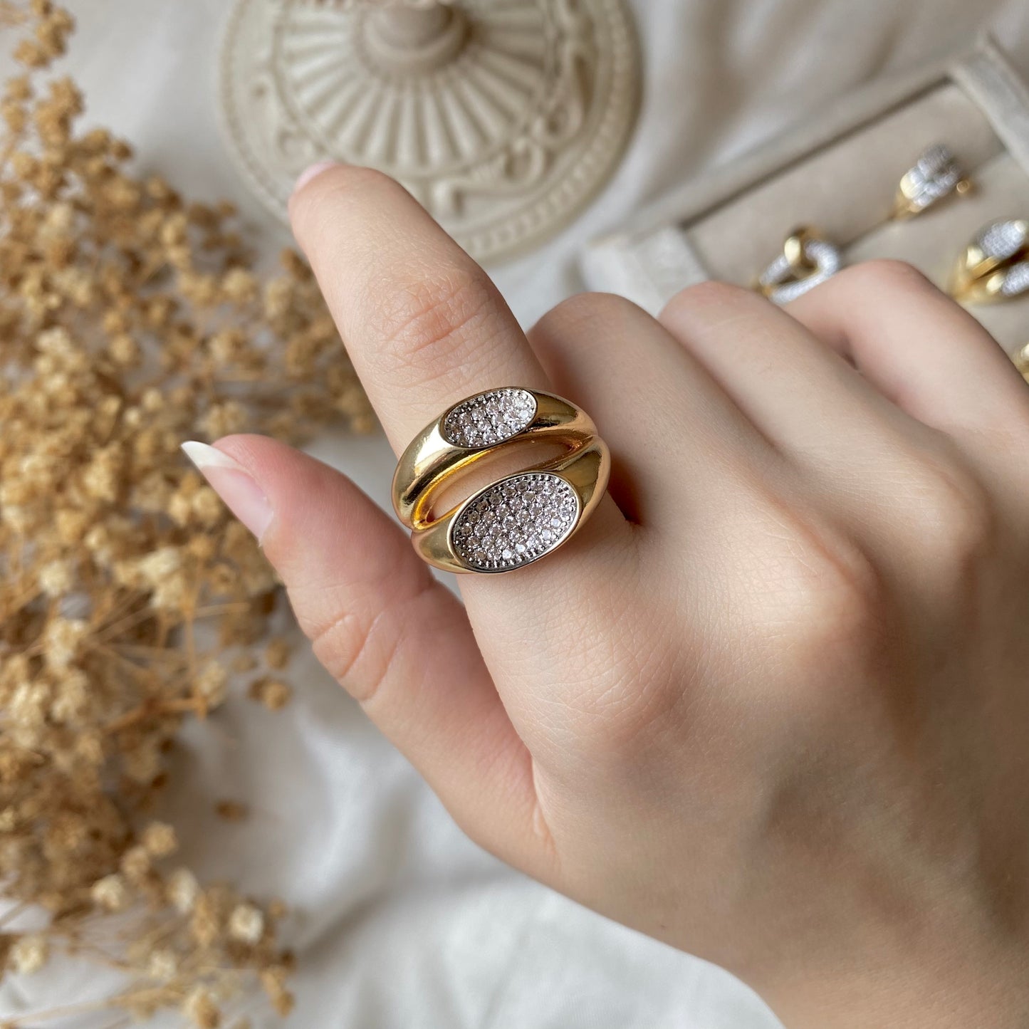 #50033 Copper Gold Plated Ring