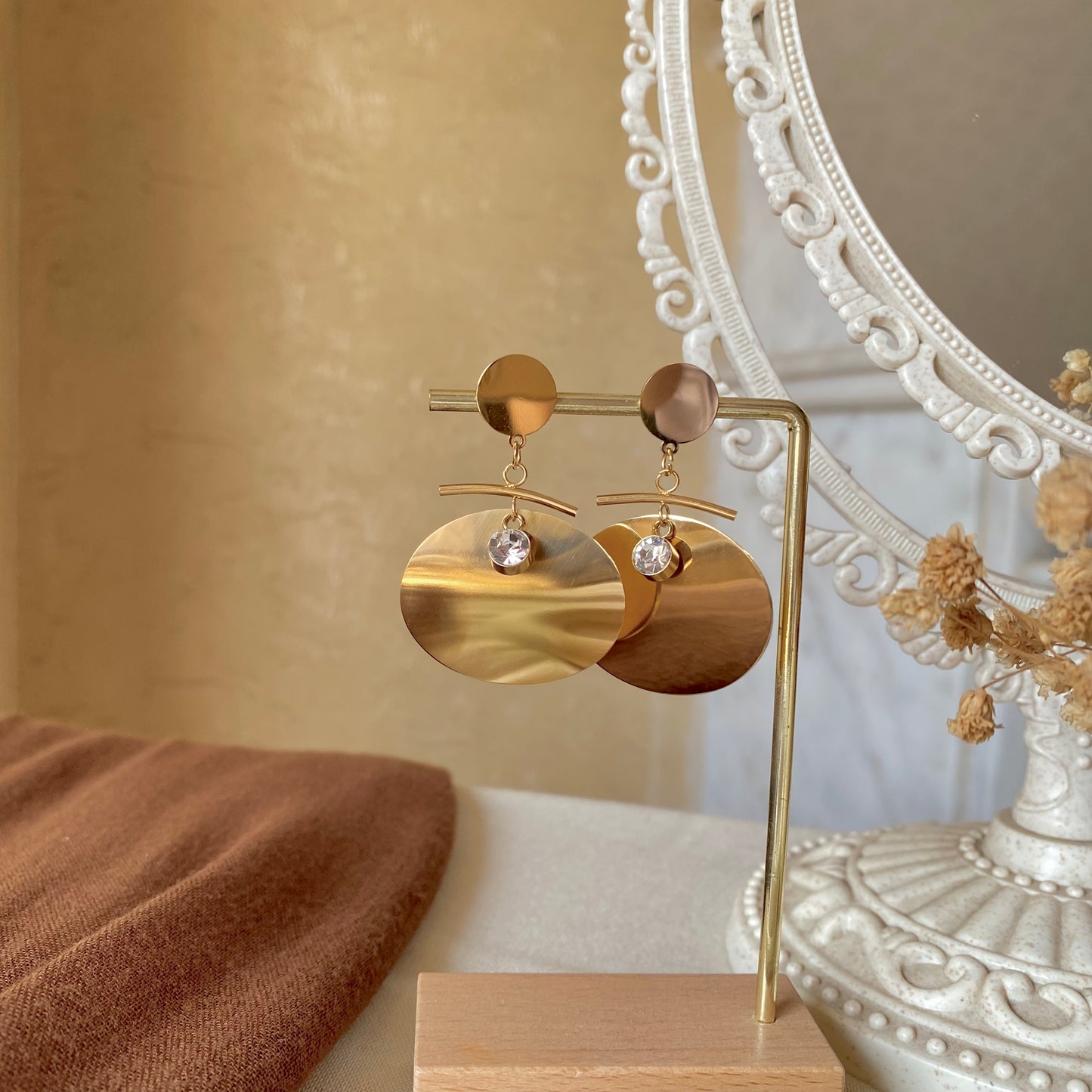 40513 gold plated Earrings