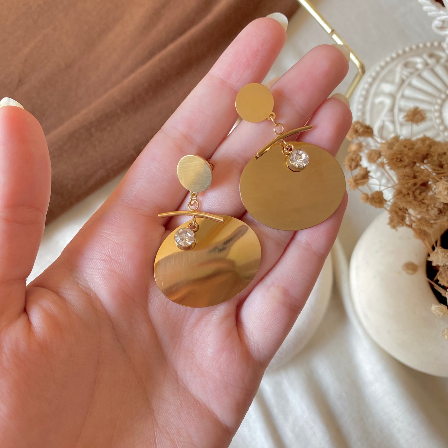 40513 gold plated Earrings