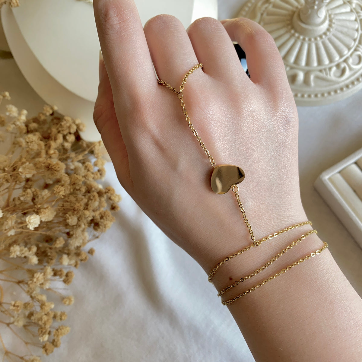 00018 Gold Plated Hand Chain