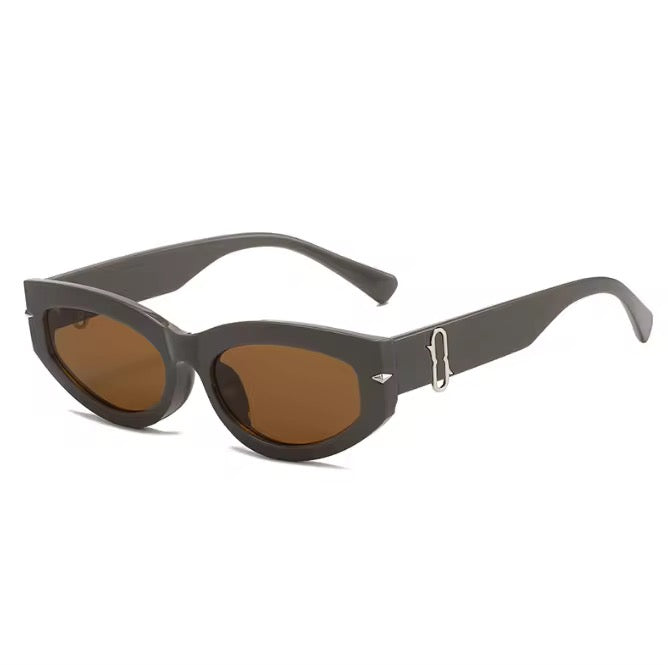 0004 Modern Oval Frame Sunglasses