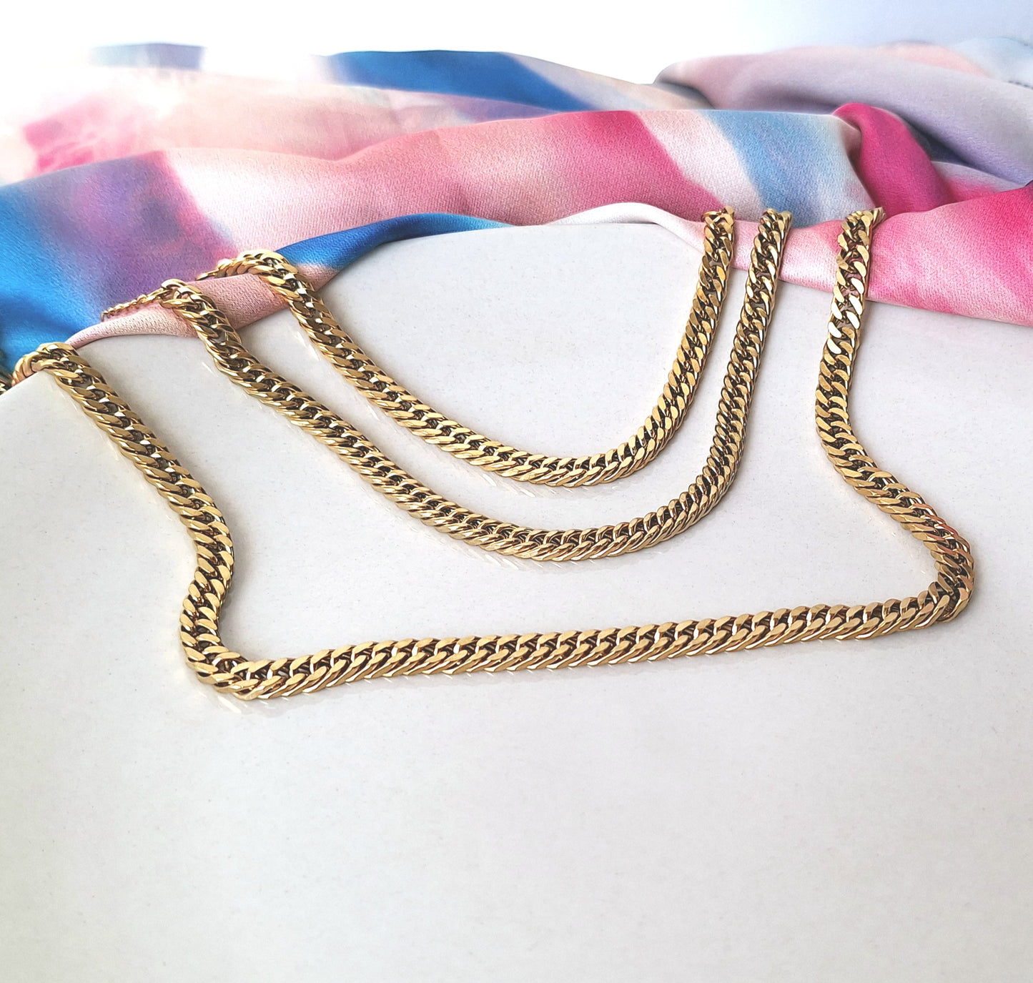 80029 Gold Plated 3 Pieces Set