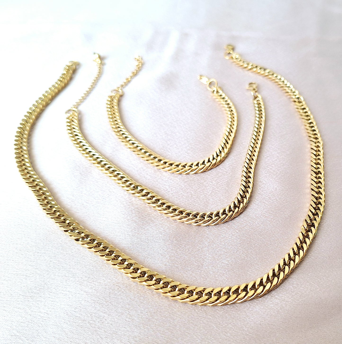 80029 Gold Plated 3 Pieces Set