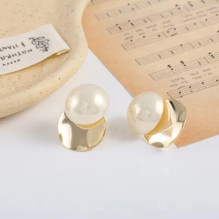 40454 Copper gold plated Earrings