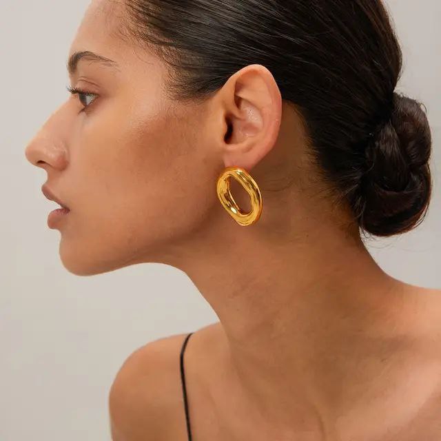 40393 gold plated Earrings
