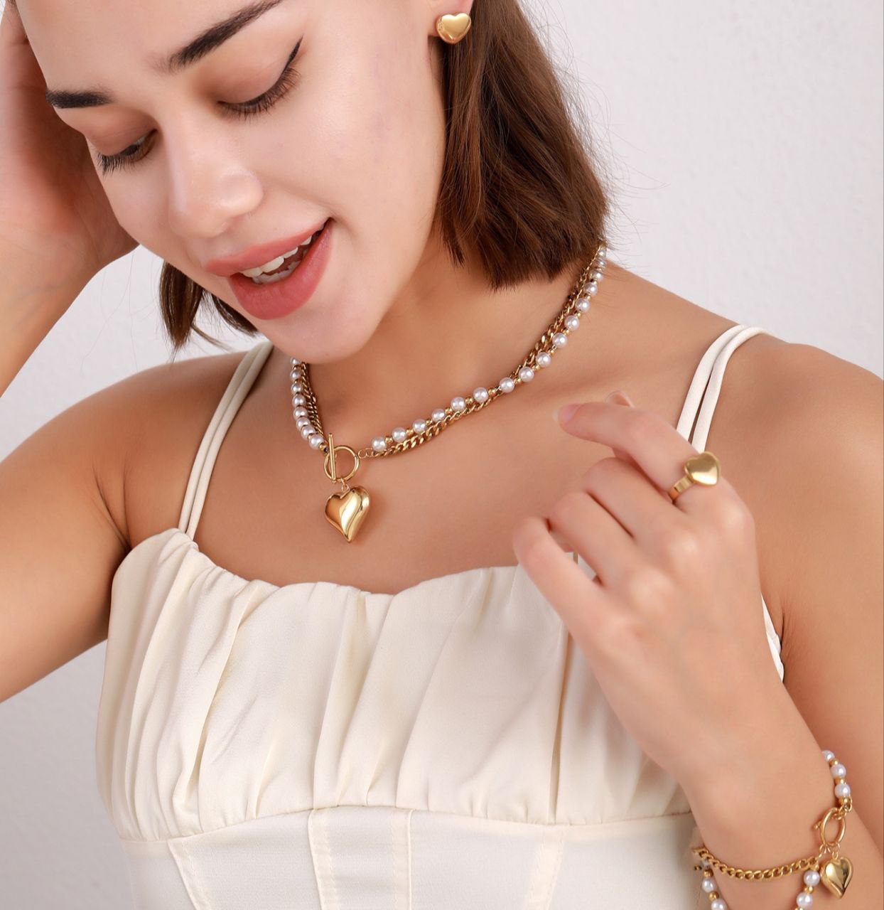 80048 Gold Plated 4 Pieces Set