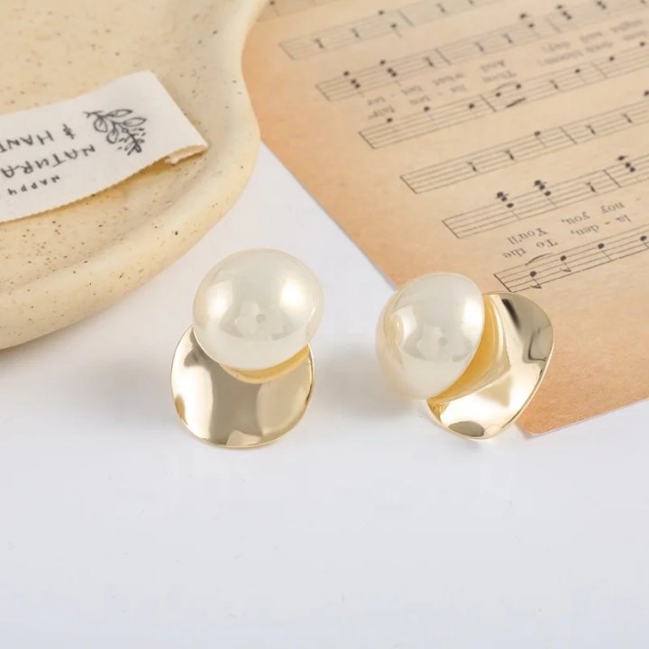 40454 Copper gold plated Earrings