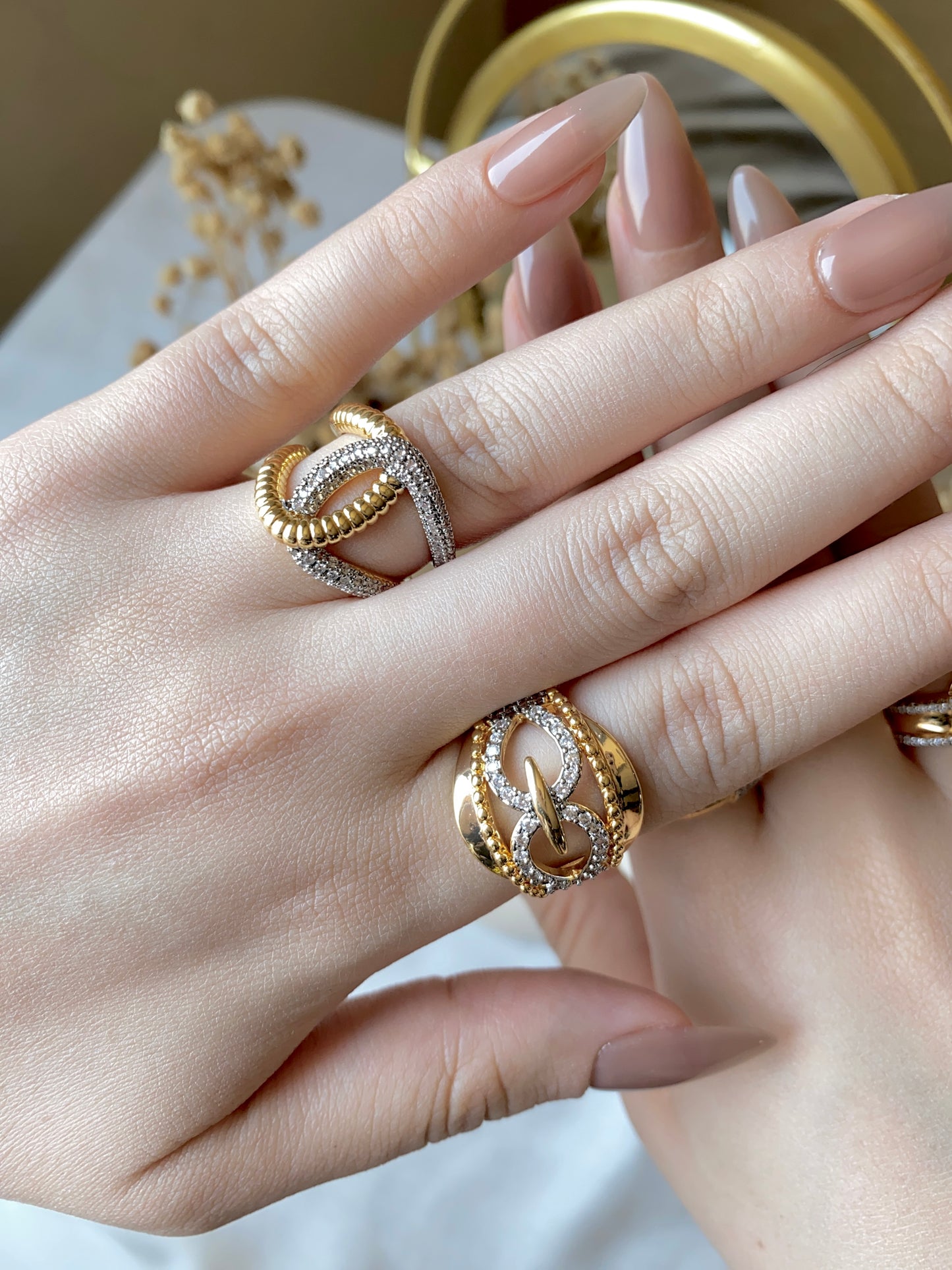 #50004 Copper Gold Plated Ring