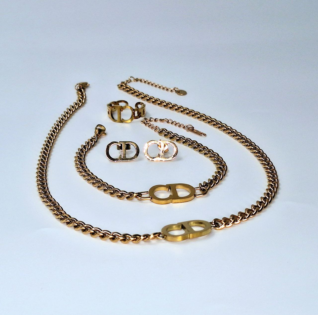 80053 Gold Plated 3 Pieces Set