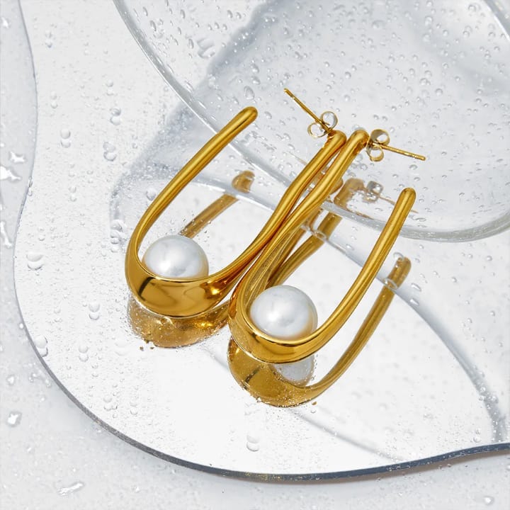 40472 gold plated Earrings