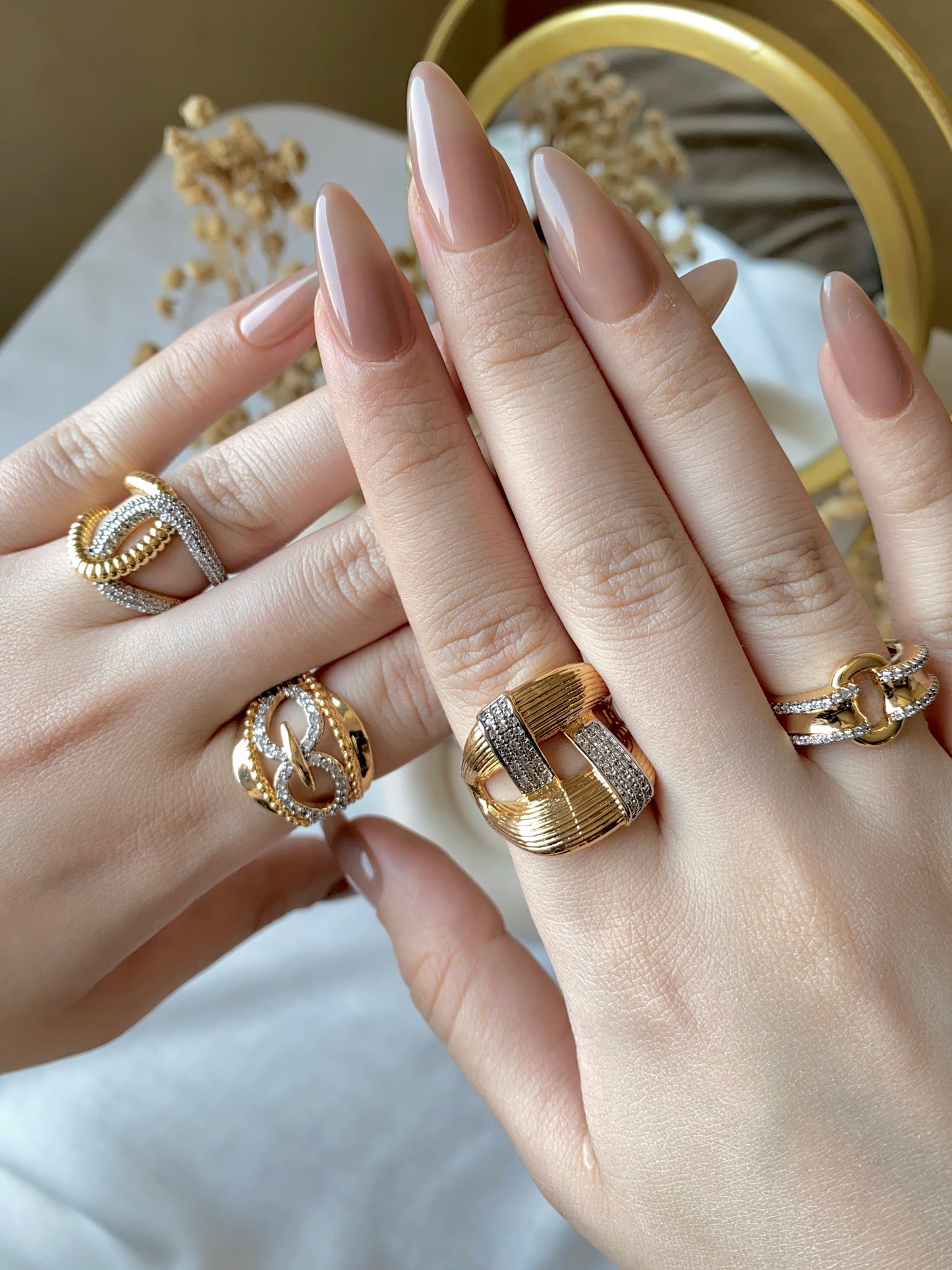 #50005 Copper Gold Plated Ring