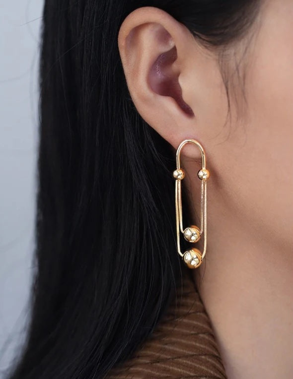 40164 Gold Plated Earrings