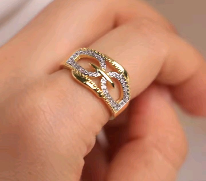 #50004 Copper Gold Plated Ring