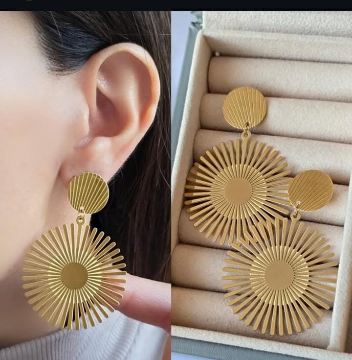 40474 gold plated Earrings