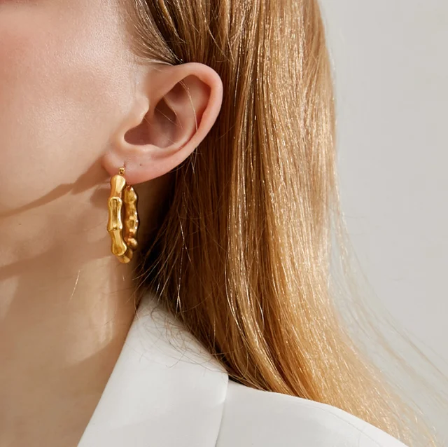 40147 Gold Plated Earrings