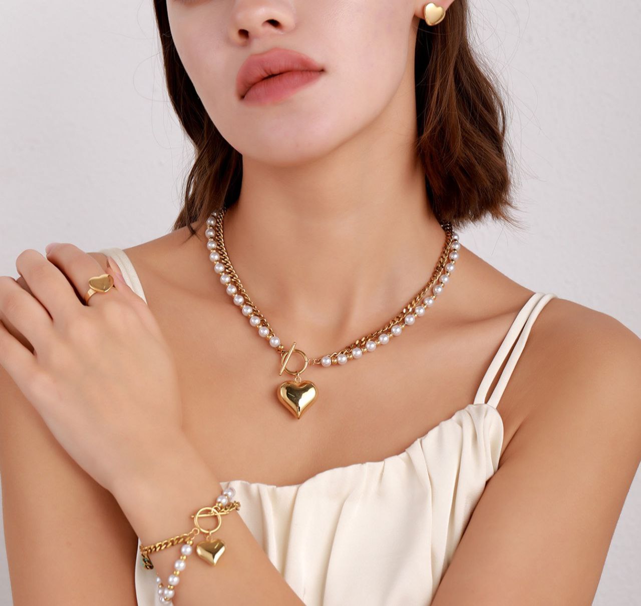 80048 Gold Plated 4 Pieces Set