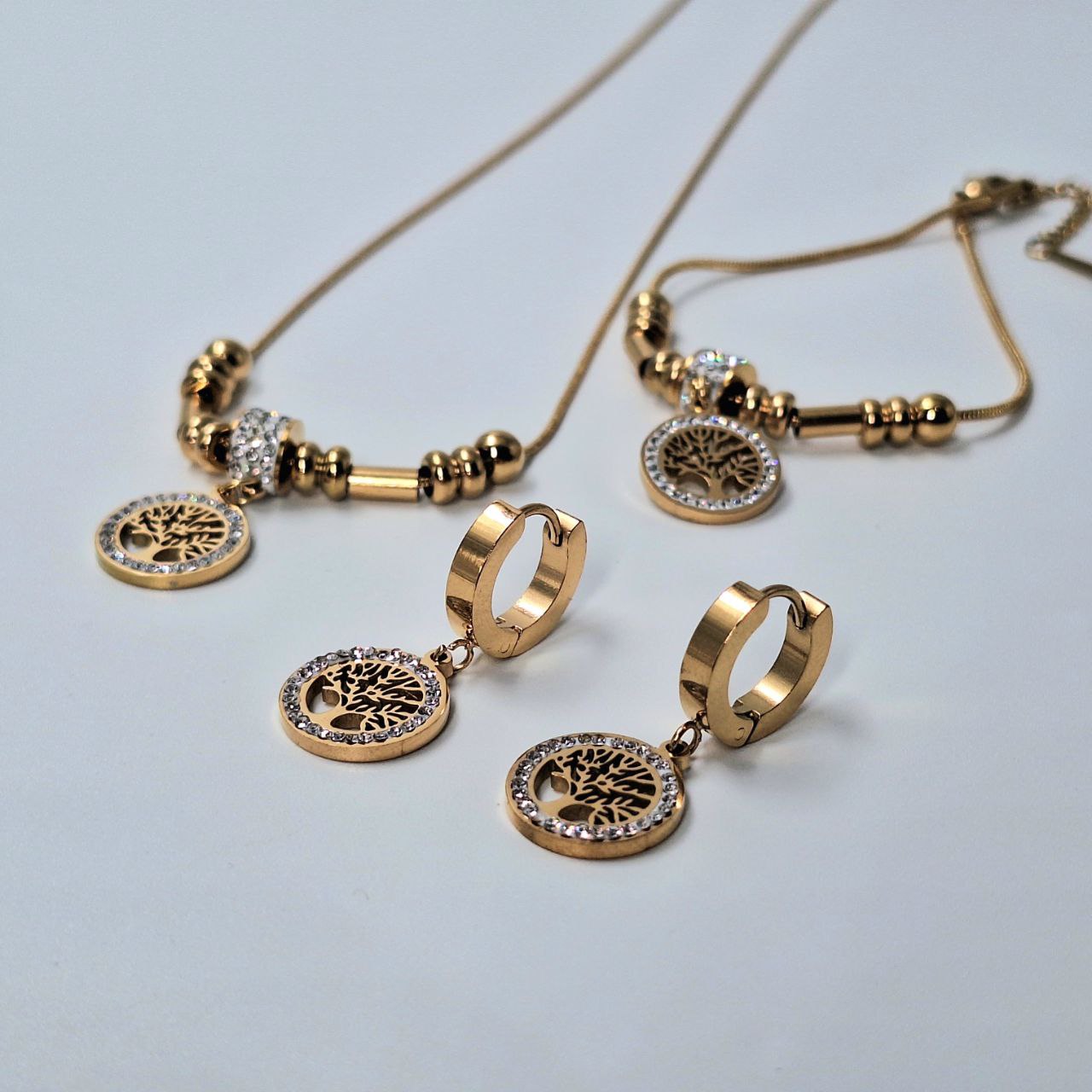 80052 Gold Plated 3 Pieces Set