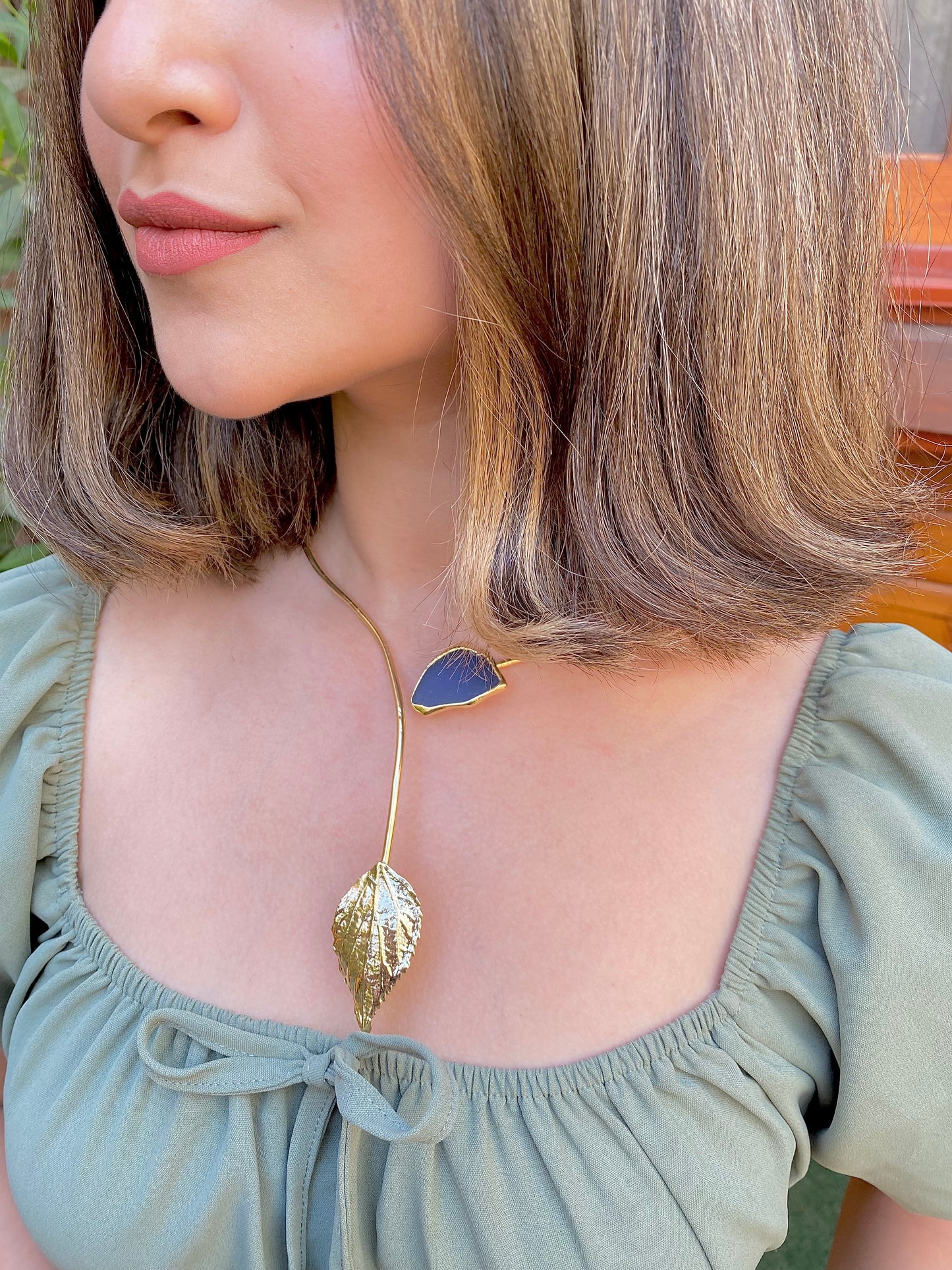 Midnight Leaf Necklace