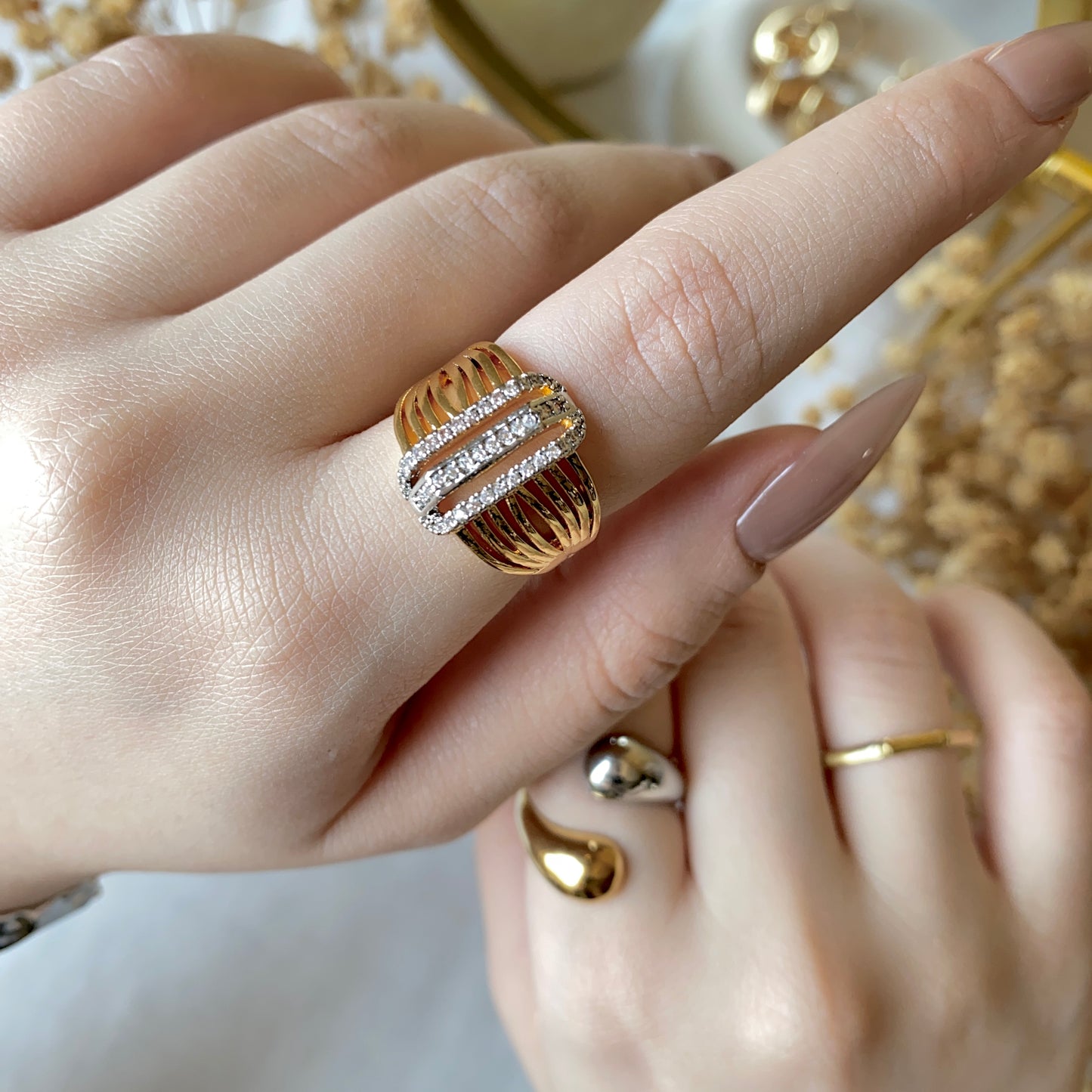 #50012 Copper Gold Plated Ring