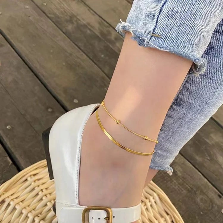 70045 Gold Plated anklet