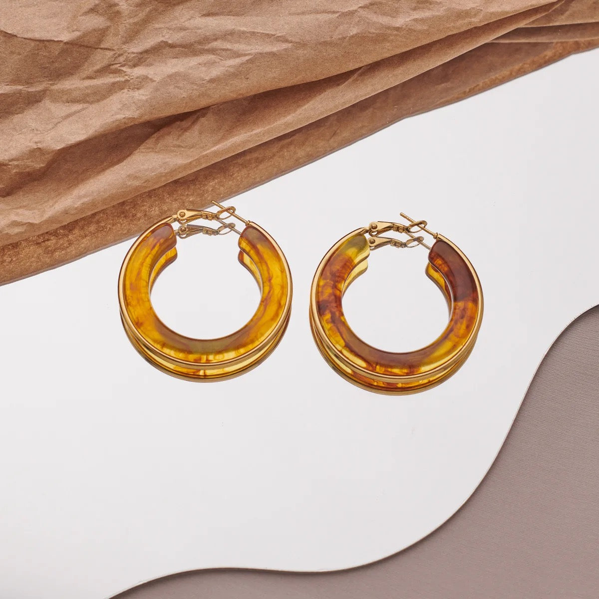 40218 Gold Plated Earrings