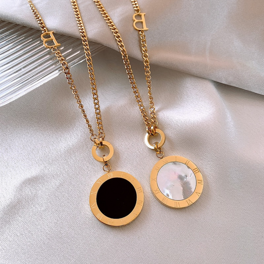 10209 Double Face Gold Plated Necklace