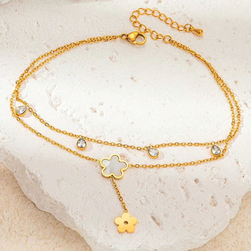 70111  Gold Plated Anklet