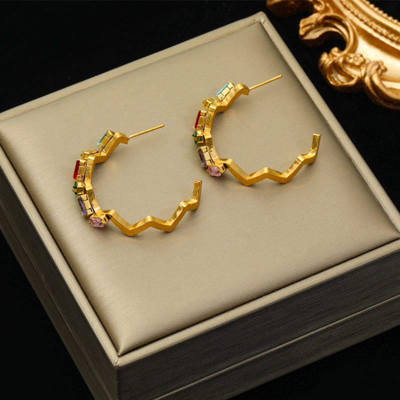 40196 Gold Plated Earrings