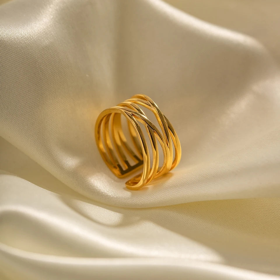 50159Gold Plated Ring