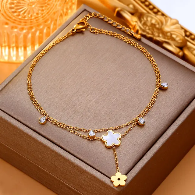 70111  Gold Plated Anklet