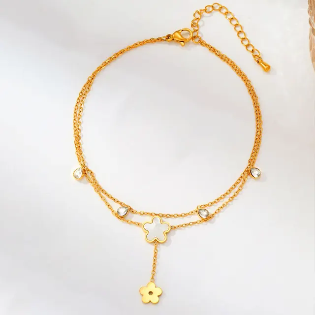 70111  Gold Plated Anklet