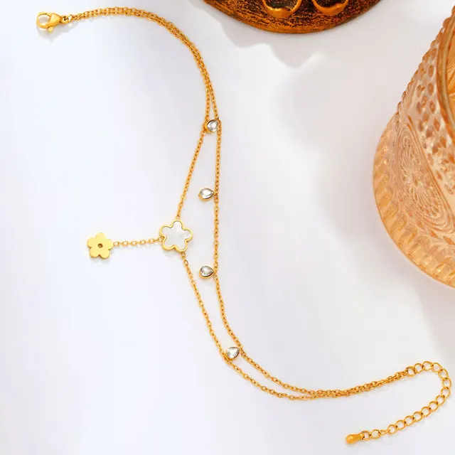 70111  Gold Plated Anklet