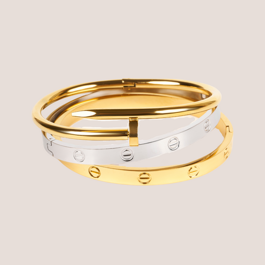 20027-1 Gold plated bangle bracelet