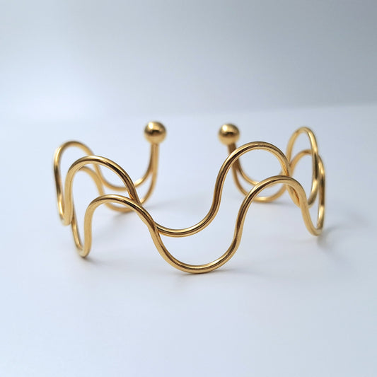 250002 Gold Plated Arm Cuff