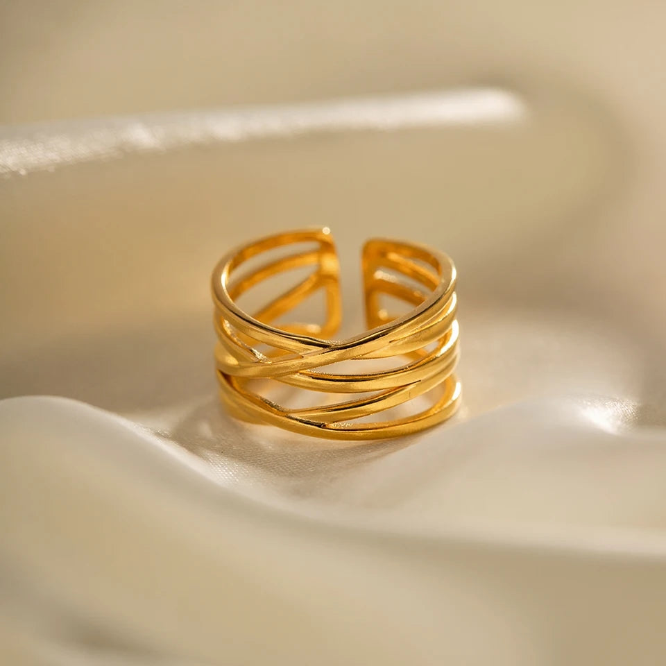 50159Gold Plated Ring