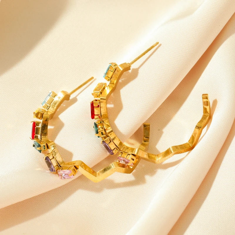 40196 Gold Plated Earrings