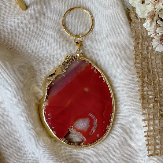 Ember Drop | Handmade Bag Charm & Key Chain, Singular Creation