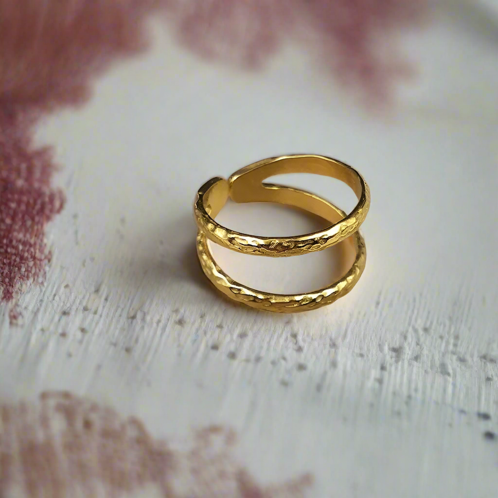 50158Gold Plated Ring