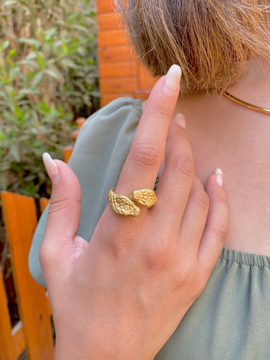 Serpent Twins | Statement Ring