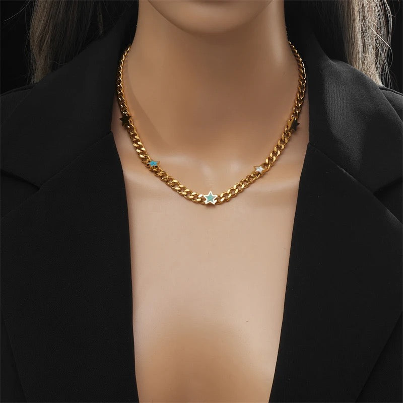 10327 gold plated necklace