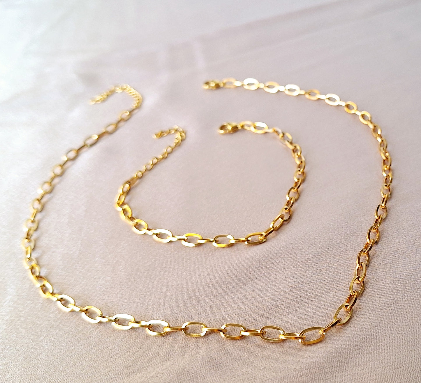 80028 Gold Plated 2 Pieces Set