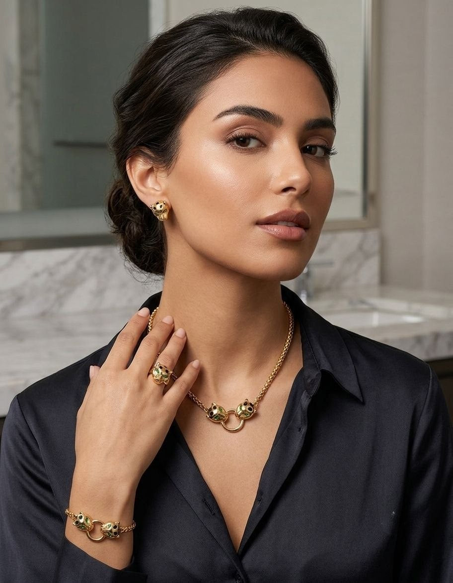 80063 Gold Plated 4 Pieces Set