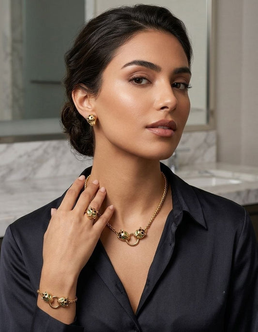 80063 Gold Plated 4 Pieces Set